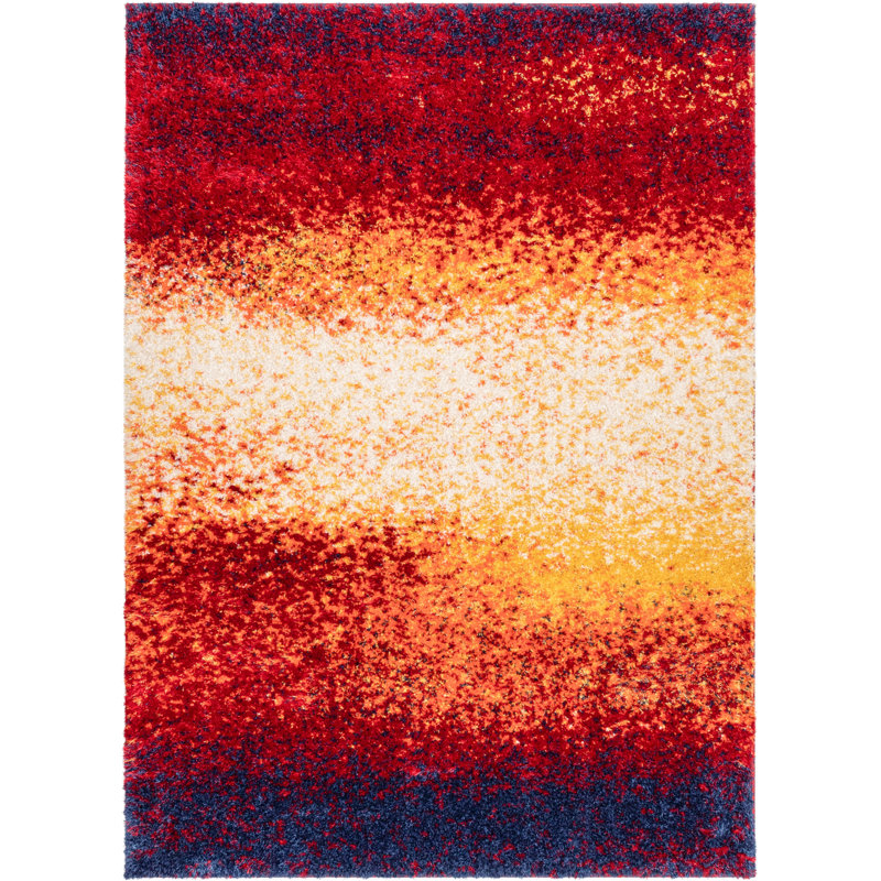 Well Woven Canyon Abstract Yellow/Gold Area Rug Wayfair